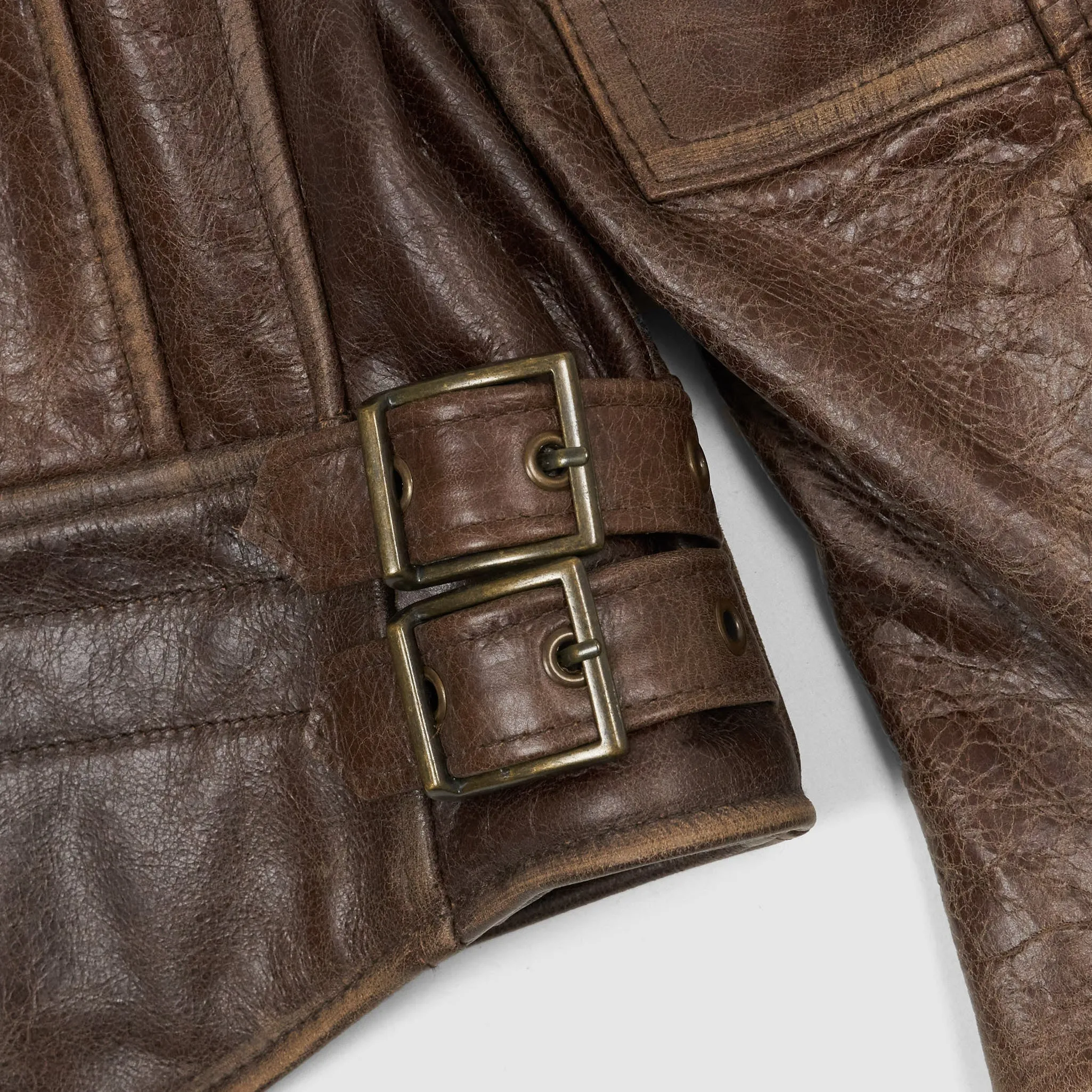 Schott N.Y.C. Antique Leather Biker Jacket sold by DeeCee style product image thumbnail 5