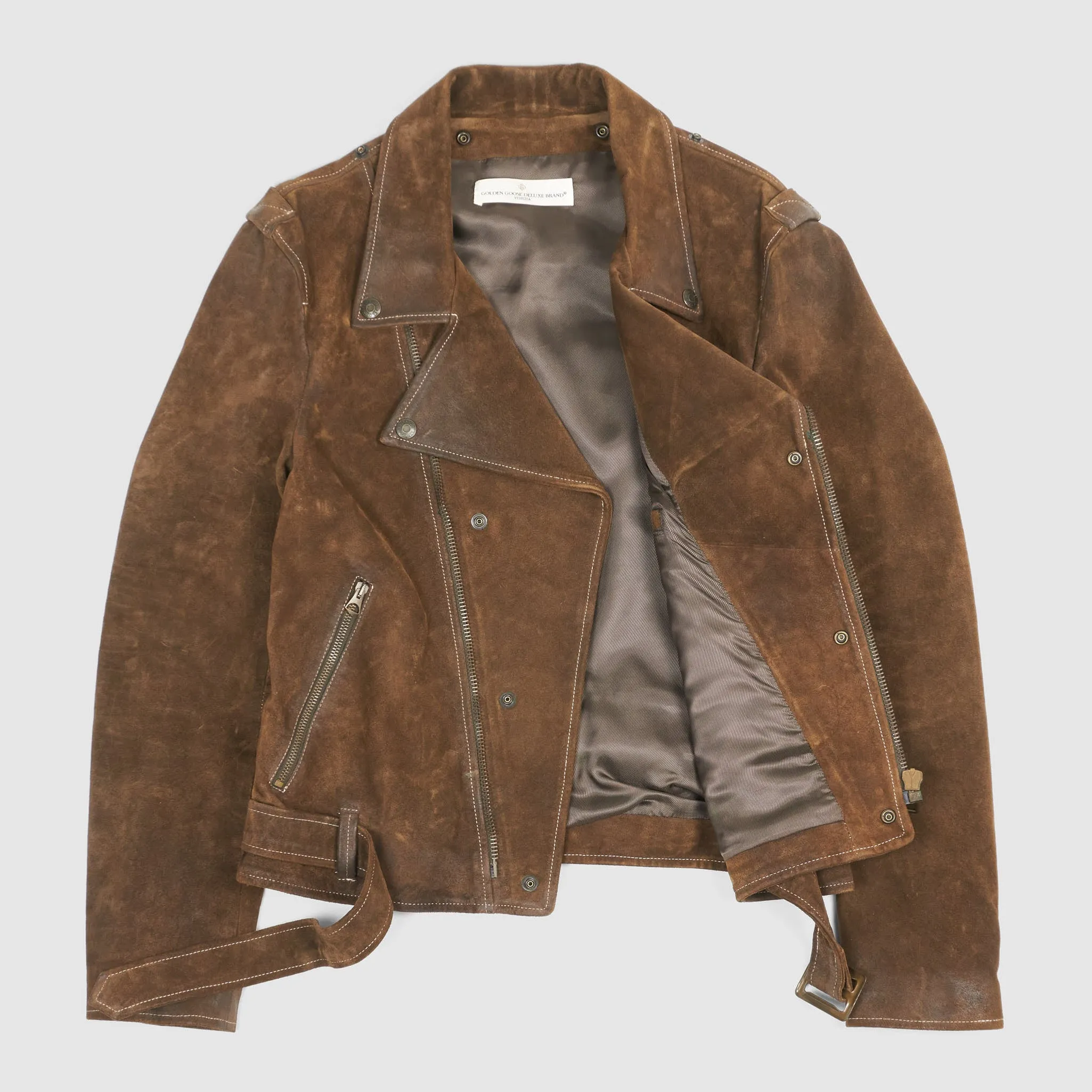 Golden Goose Perfecto Washed Suede Rider Leather Jacket sold by DeeCee style product image thumbnail 2