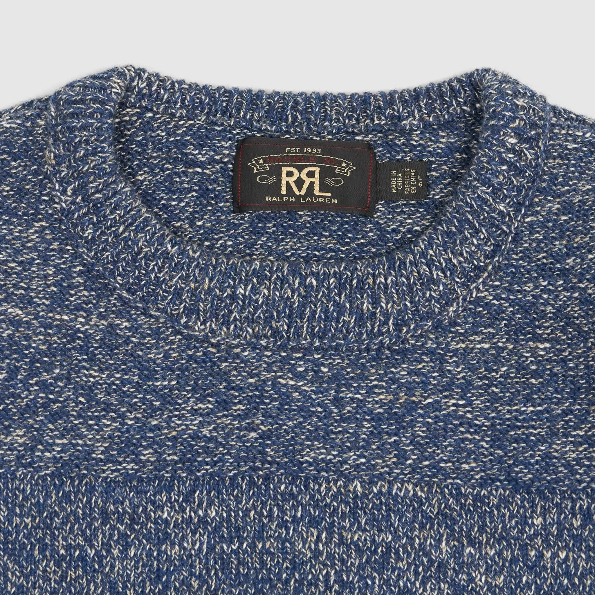 Double RL Knitted Crew Neck Cotton Sweater sold by DeeCee style product image thumbnail 2