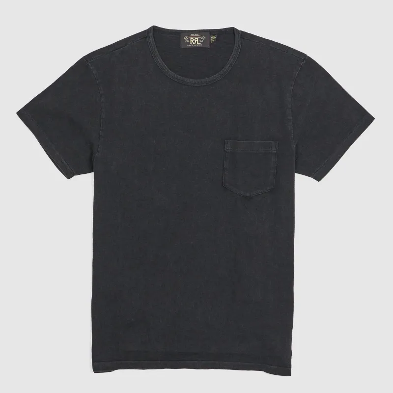 Double RL Indigo Crew Neck Pocket T-Shirt sold by DeeCee style