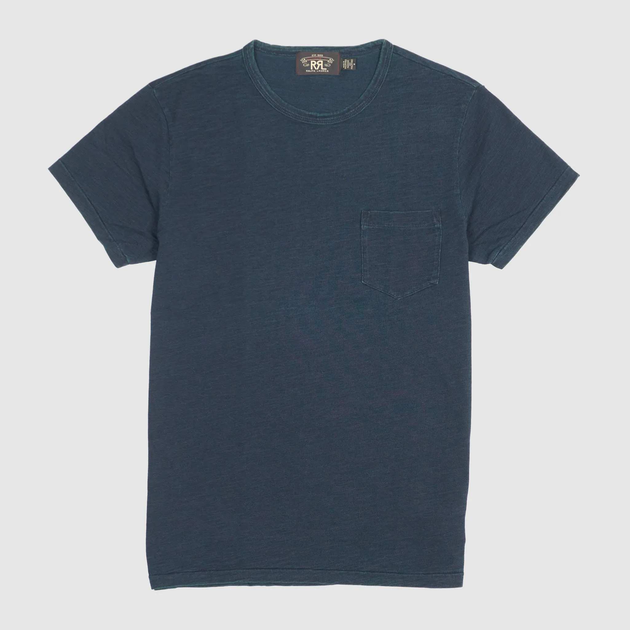 Double RL Indigo Crew Neck Pocket T-Shirt sold by DeeCee style product image thumbnail 5