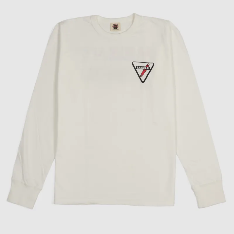 Samurai Jeans Crew Neck Long Sleeve T- Shirt sold by DeeCee style