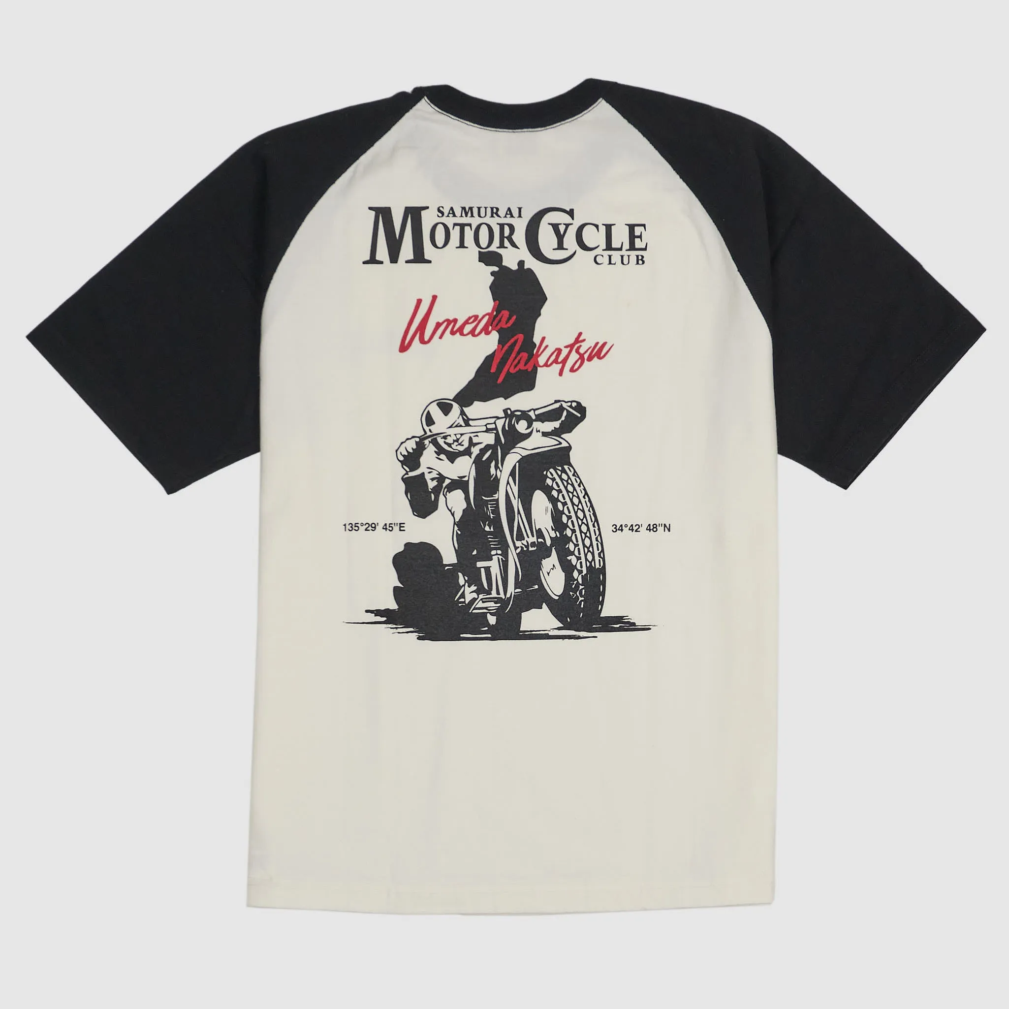 Samurai Jeans Crew Neck Raglan Motorcycle Club T-Shirt sold by DeeCee style product image thumbnail 2