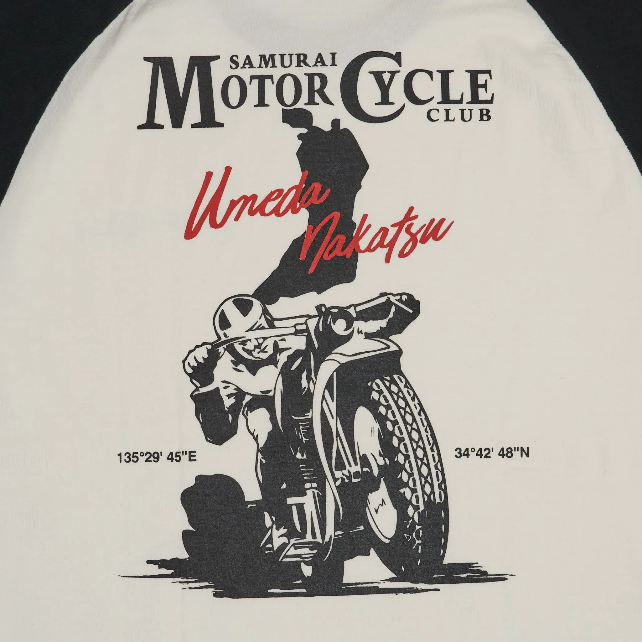 Samurai Jeans Crew Neck Raglan Motorcycle Club T-Shirt sold by DeeCee style product image thumbnail 3