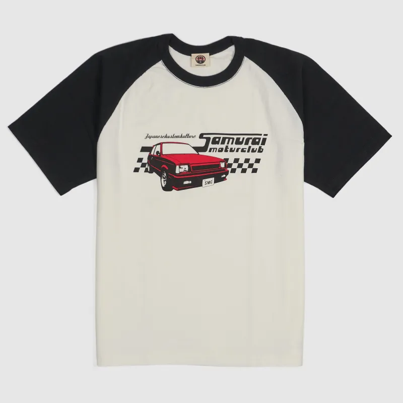 Samurai Jeans Crew Neck Short Sleeves Car Print T-Shirt sold by DeeCee style