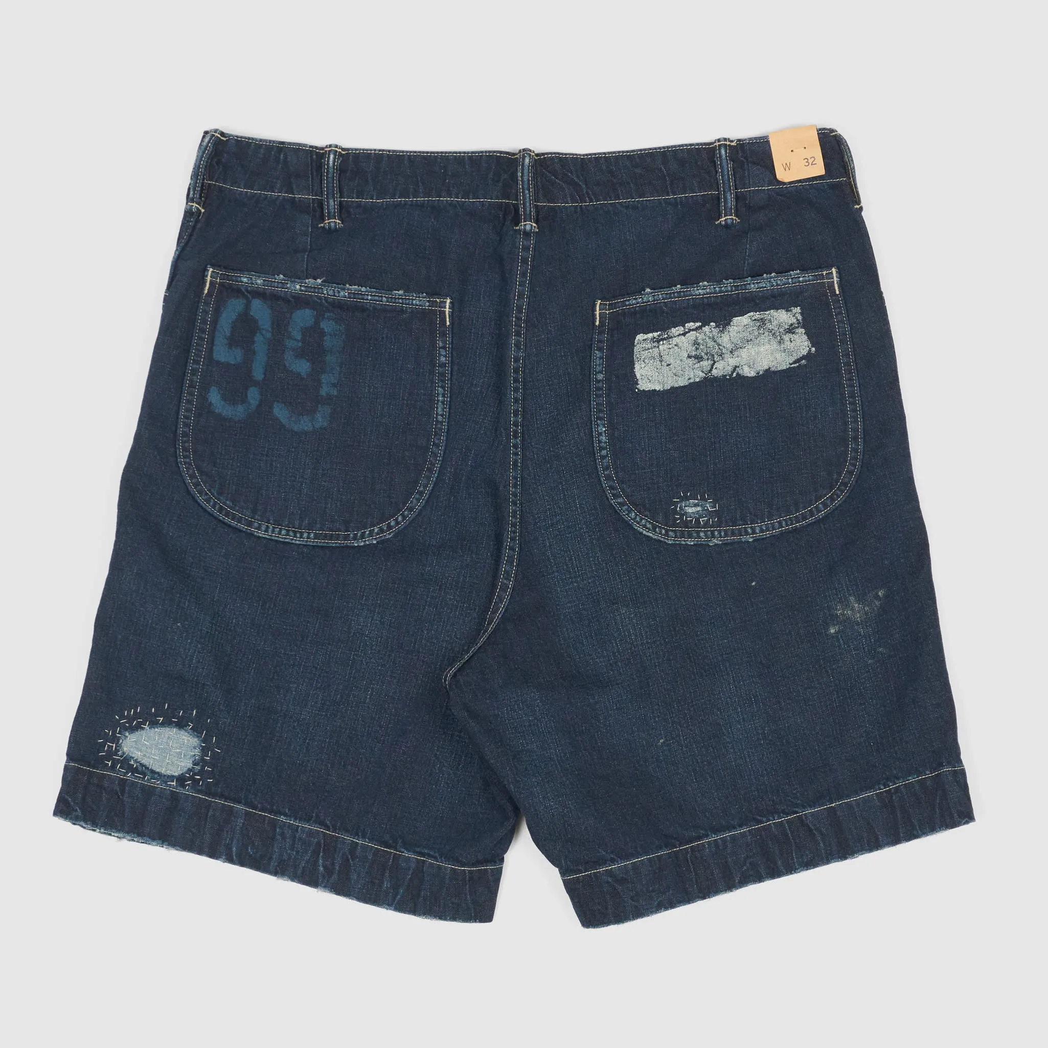 Double RL Hard Washed Navy Work Shorts sold by DeeCee style product image thumbnail 2