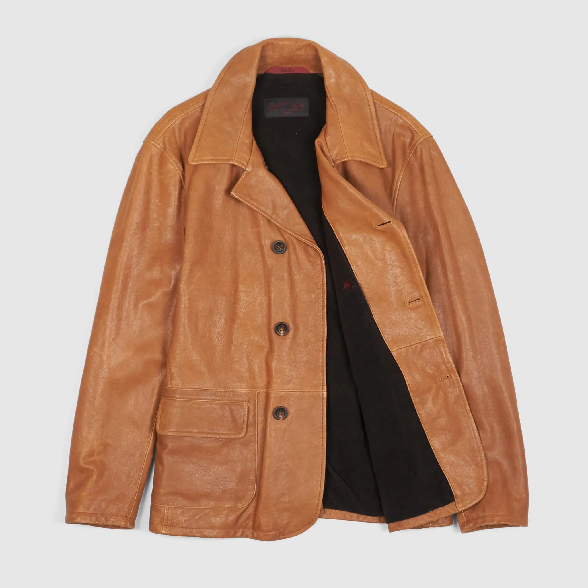 Stewart Natural Tanned Leather Coat sold by DeeCee style product image thumbnail 2