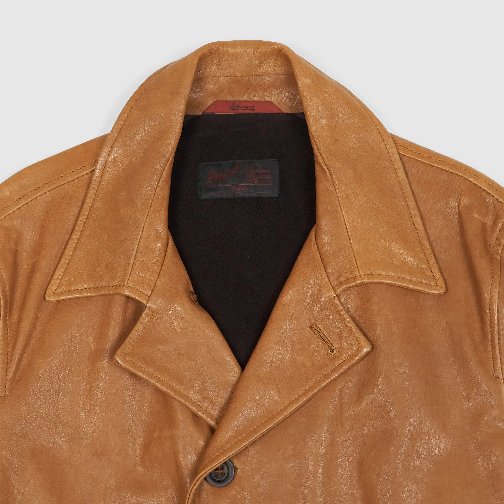 Stewart Natural Tanned Leather Coat sold by DeeCee style product image thumbnail 4
