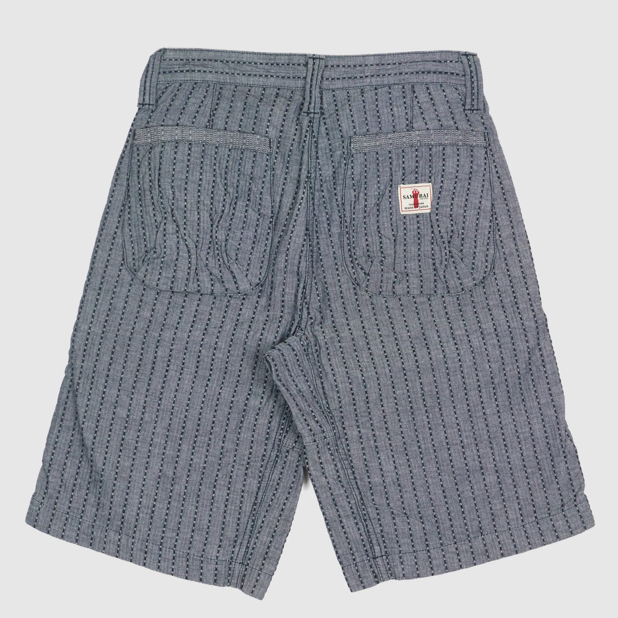 Samurai Jeans Sashiko Indigo Shorts sold by DeeCee style product image thumbnail 2