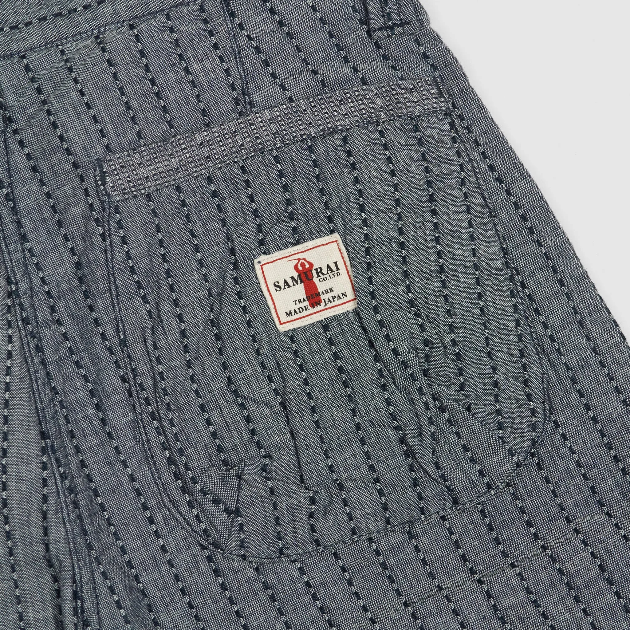 Samurai Jeans Sashiko Indigo Shorts sold by DeeCee style product image thumbnail 4