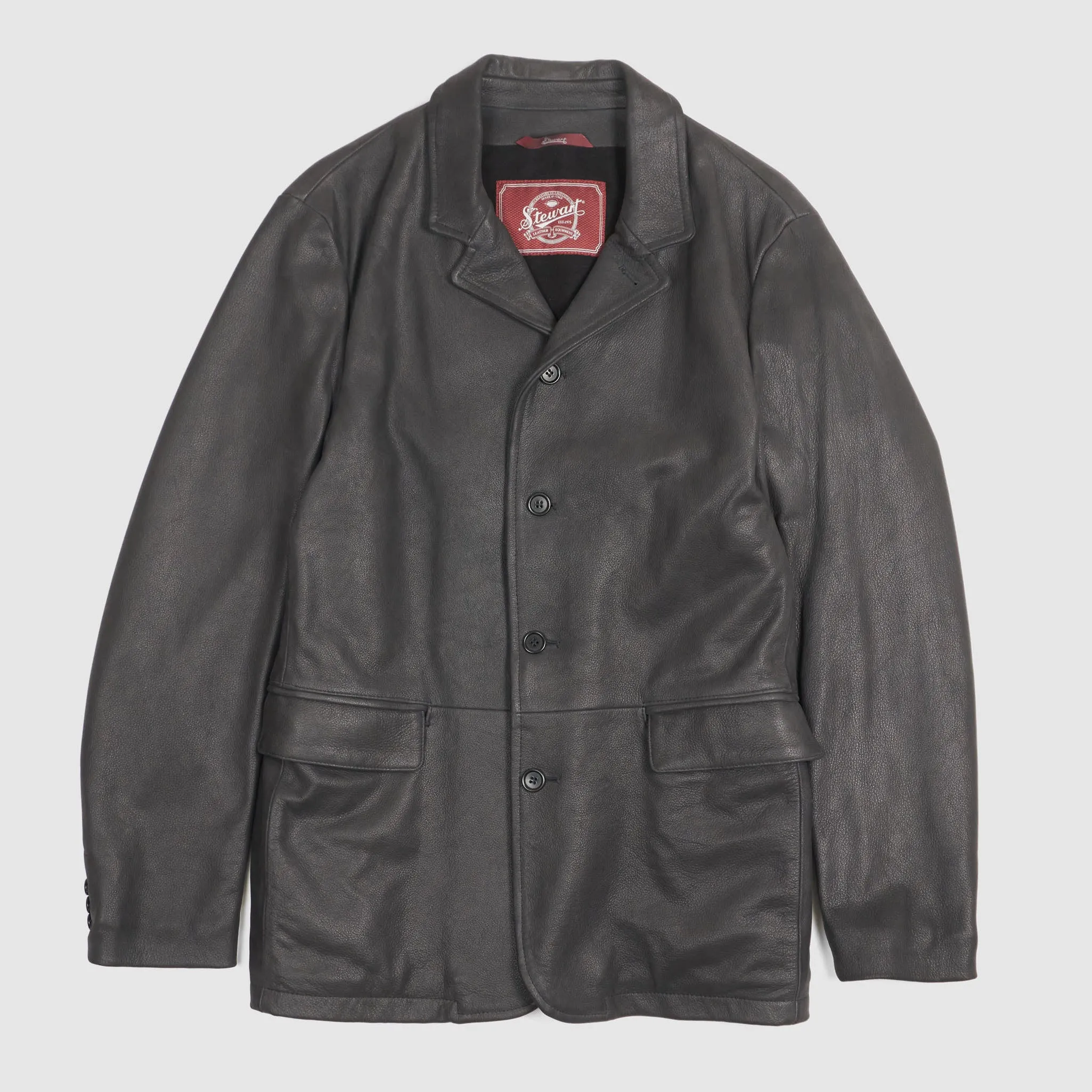 Stewart Car Coat Leather Blazer Jacket sold by DeeCee style product image thumbnail 4