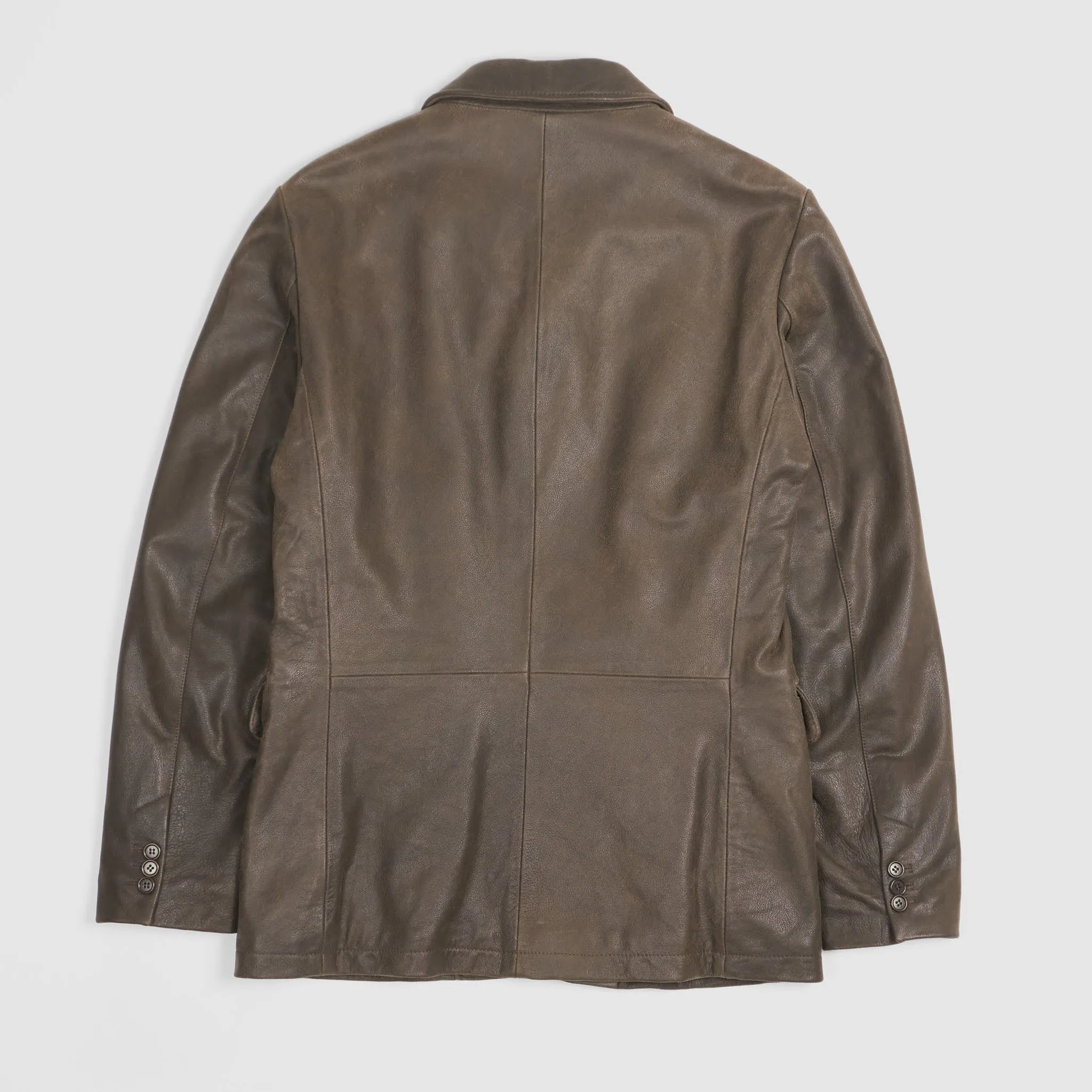 Stewart Car Coat Leather Blazer Jacket sold by DeeCee style product image thumbnail 3