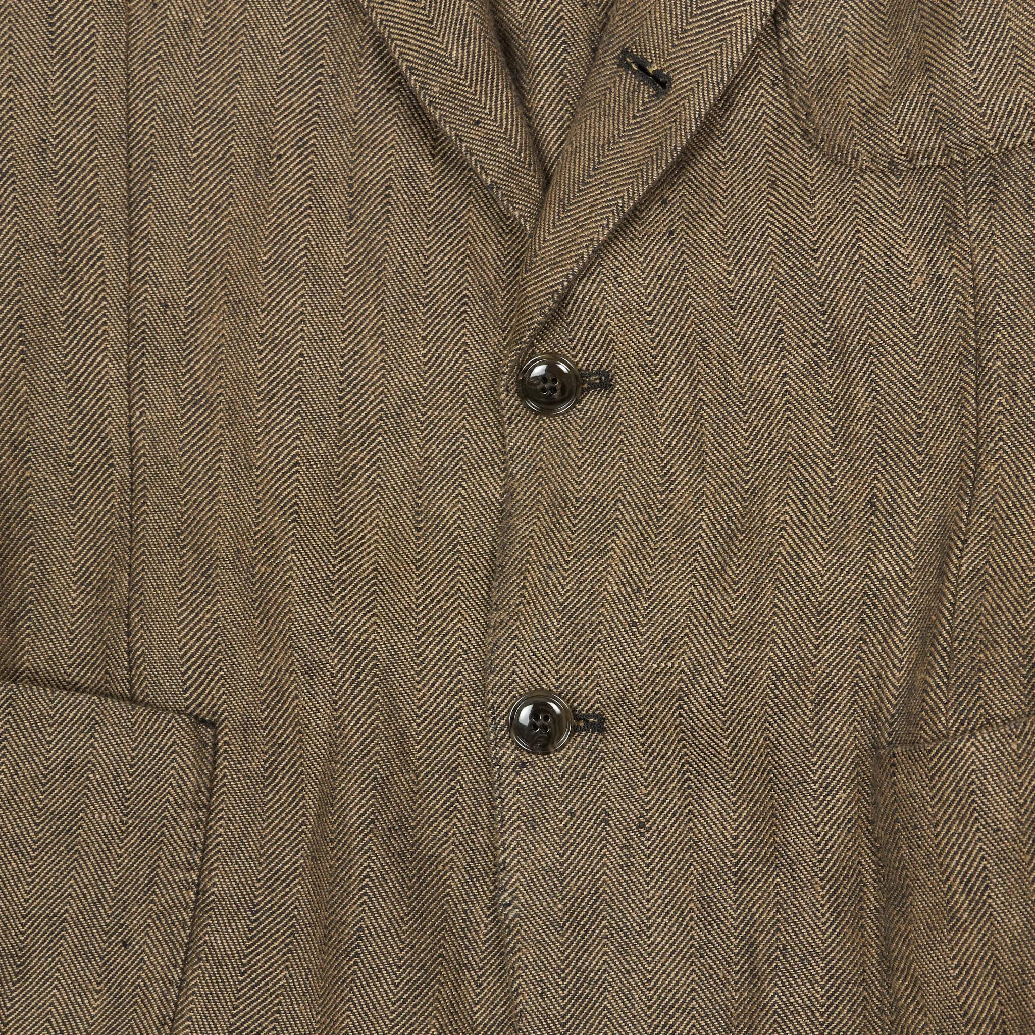 Man 1924 Kennedy Linen Herringbone Blazer 2 Beige sold by DeeCee style product image thumbnail 4