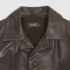 Stewart Leather Car Coat Removable Shearling Collar sold by DeeCee style