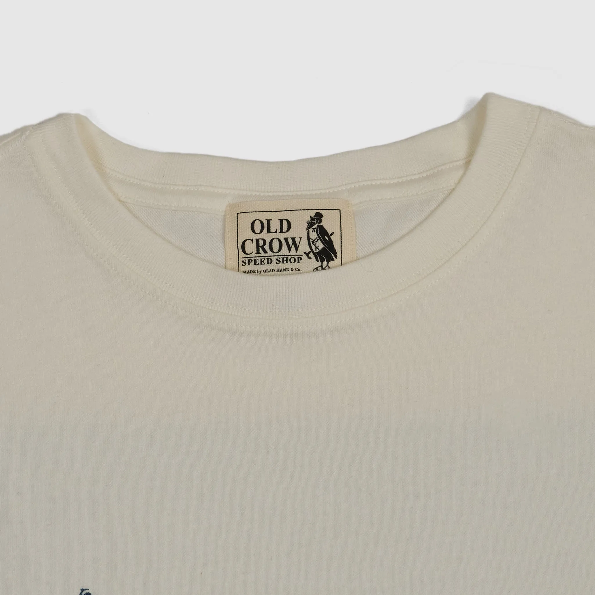 Old Crow Speed Shop by Glad Hand & Co. Motodromo Crew Neck Short Sleeve T-Shirt sold by DeeCee style product image thumbnail 4