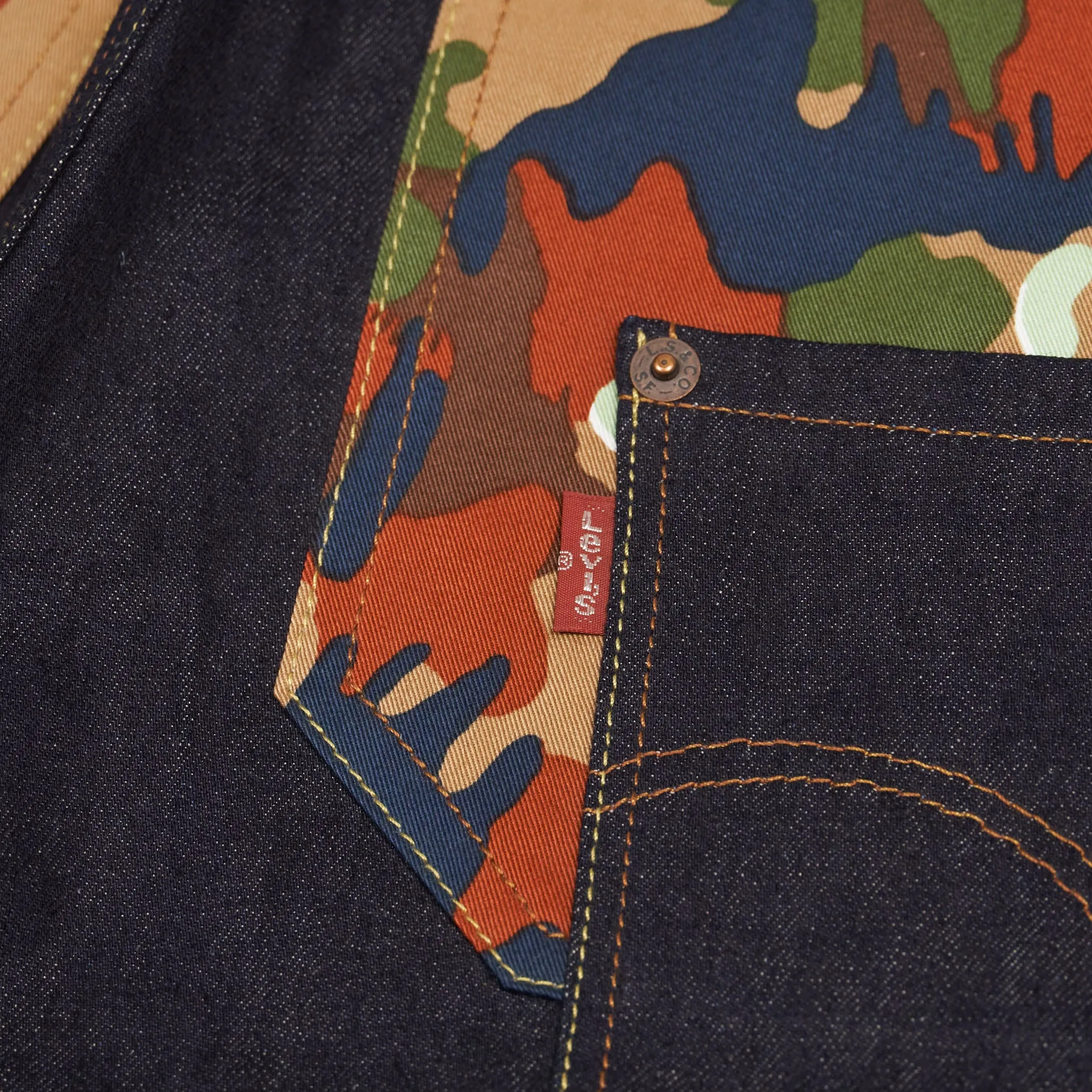 Junya Watanabe Man x Levi's® Heritage Swiss-Army Camouflage Dungarees sold by DeeCee style product image thumbnail 5