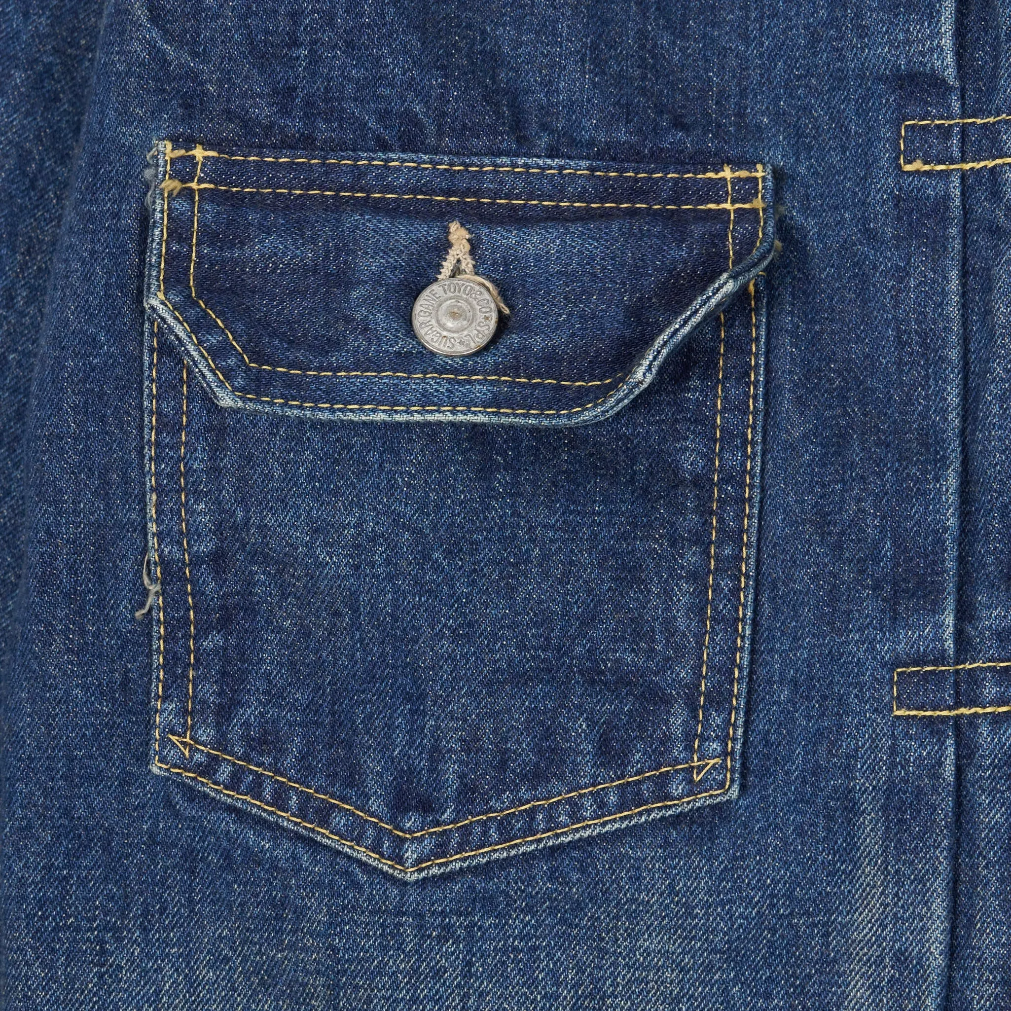 Sugar Cane Jeans Hard Washed Jacket Type 2 sold by DeeCee style product image thumbnail 5