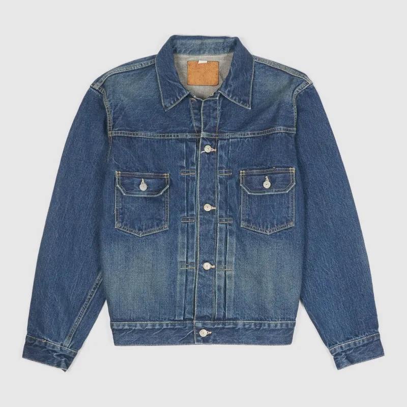 Sugar Cane Jeans Hard Washed Jacket Type 2 sold by DeeCee style