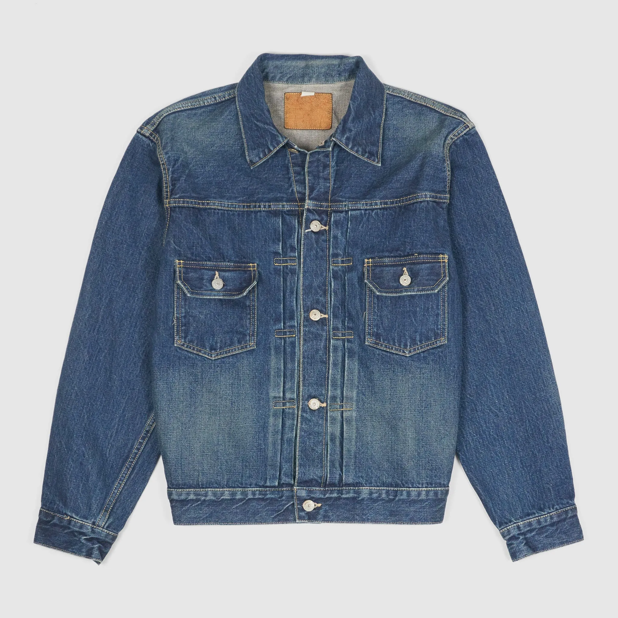 Sugar Cane Jeans Hard Washed Jacket Type 2 sold by DeeCee style