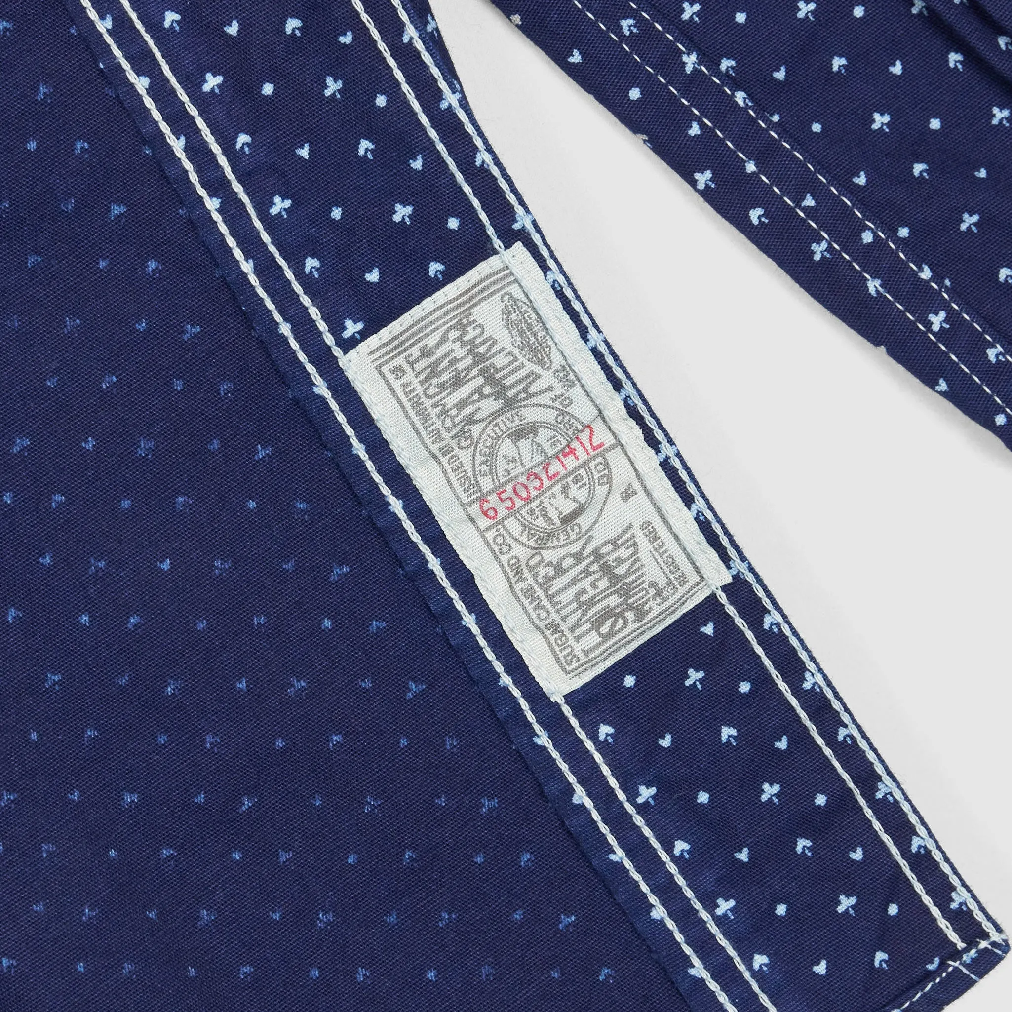 Sugar Cane Indigo Dyed Gambler Work Shirt sold by DeeCee style product image thumbnail 5