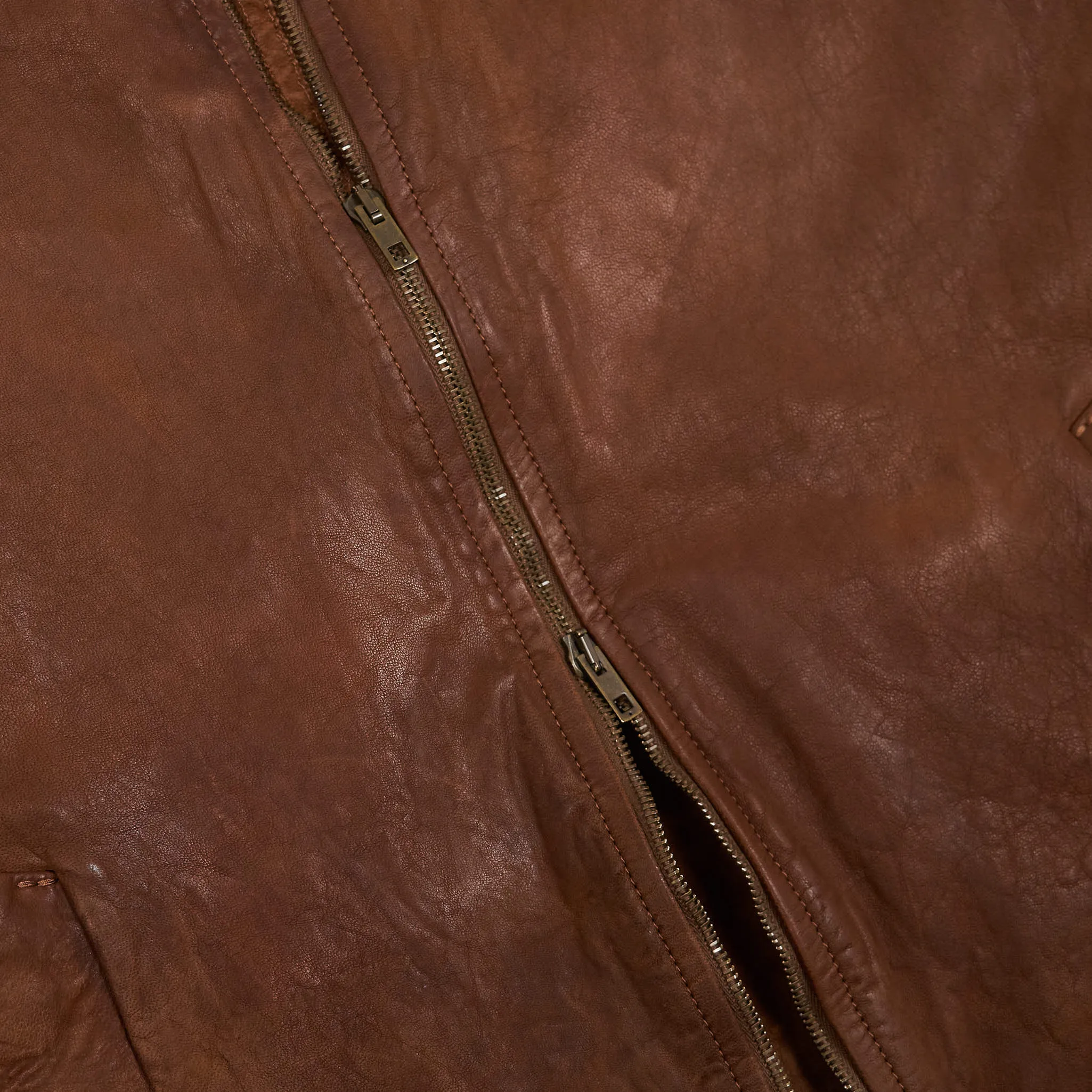 Salvatore Santoro Unlined Washed Leather Lumber Jacket sold by DeeCee style product image thumbnail 5