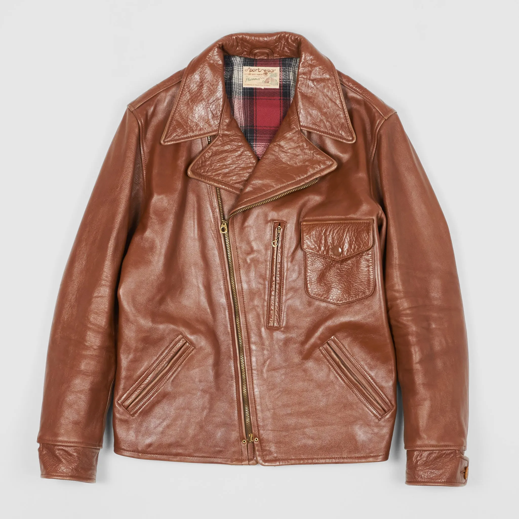 Pherrow's Perfecto Front Quarter Horse Biker Jacket sold by DeeCee style