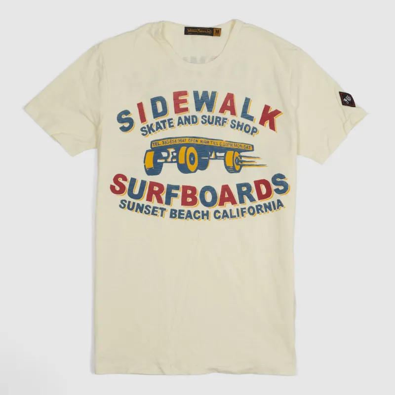Johnson Motors Inc. Surfer Skate Shop Crew Neck T-Shirts sold by DeeCee style