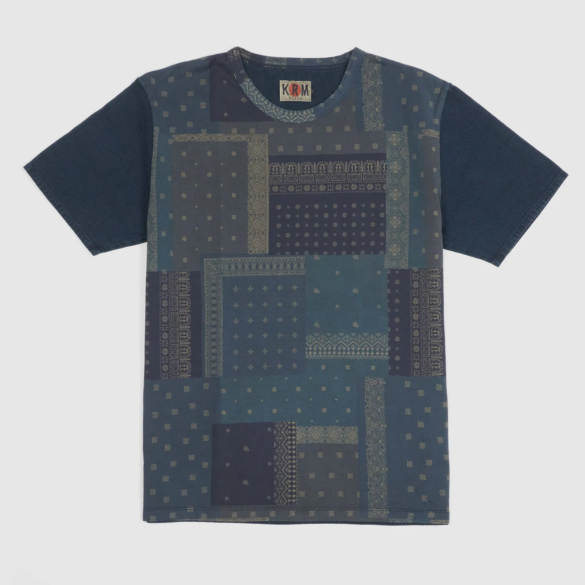 Koromo Crew Neck Front Printed Patchwork T-Shirt sold by DeeCee style product image thumbnail 3