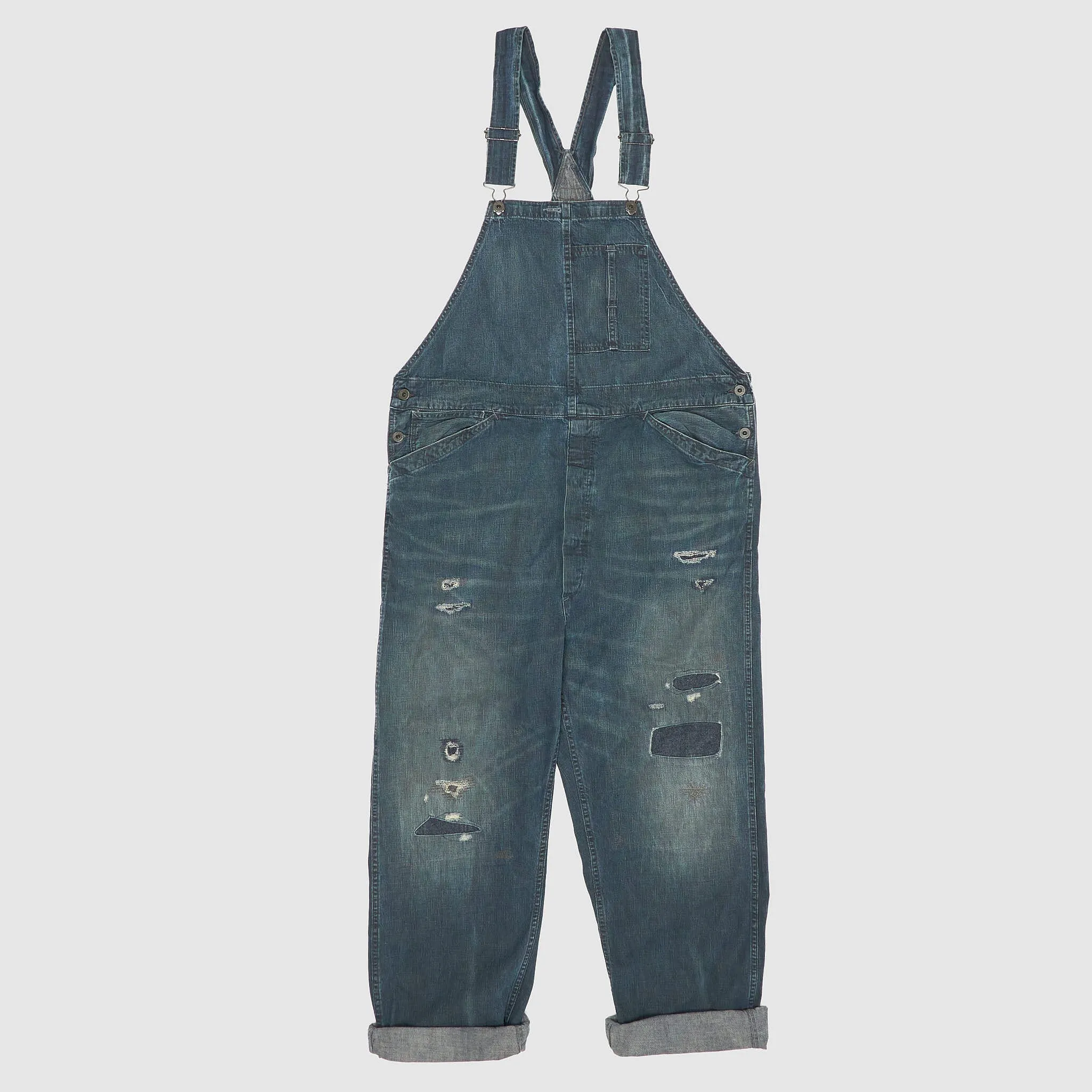 Double RL Repaired Indigo Denim Overall sold by DeeCee style product image thumbnail 2