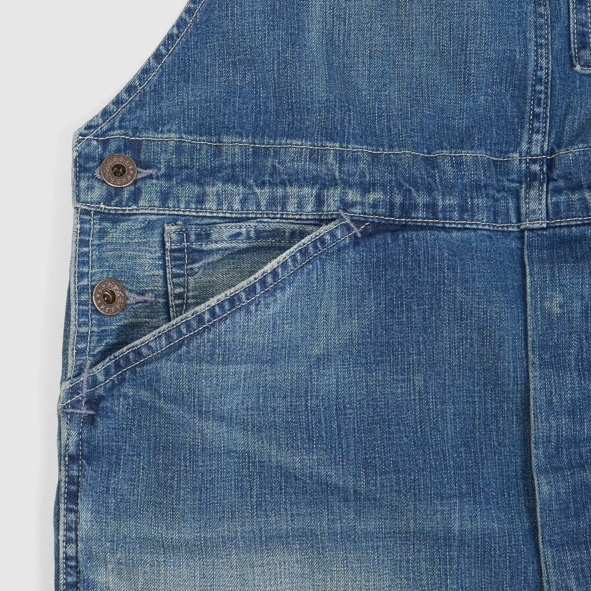 Double RL Repaired Indigo Denim Overall sold by DeeCee style product image thumbnail 5