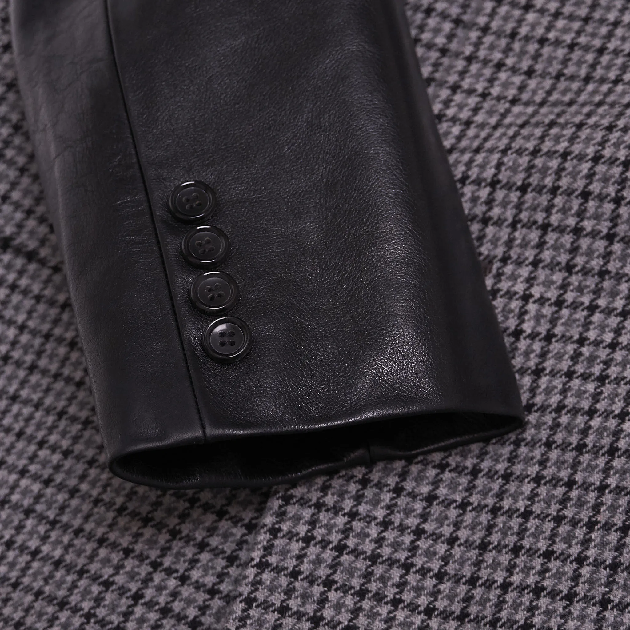 Junya Watanabe Man Wool Coat With Cordovan Sleeves sold by DeeCee style product image thumbnail 4