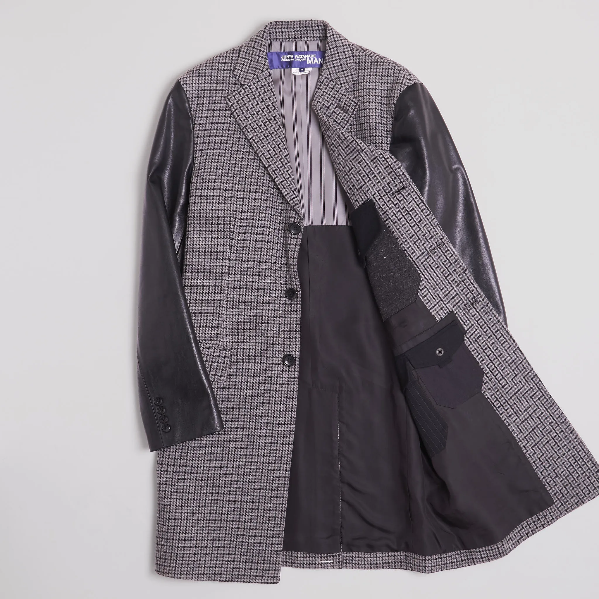 Junya Watanabe Man Wool Coat With Cordovan Sleeves sold by DeeCee style product image thumbnail 2