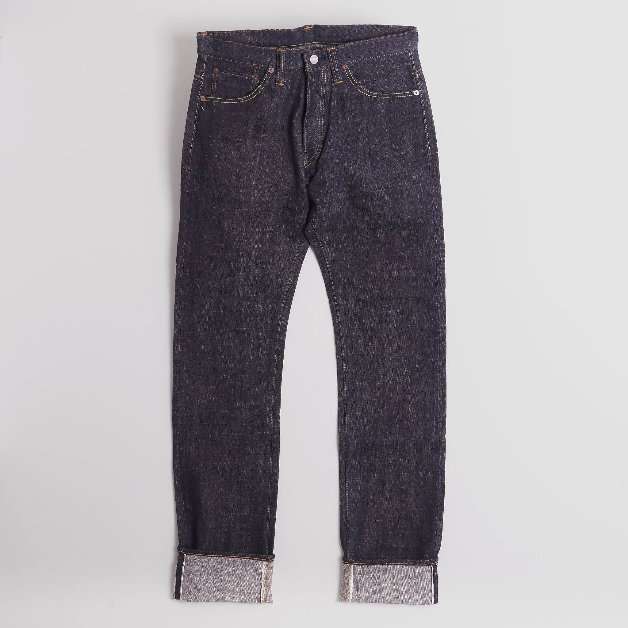 Jelado 14oz. Regular Straight Raw Selvage Denim Jeans sold by DeeCee style
