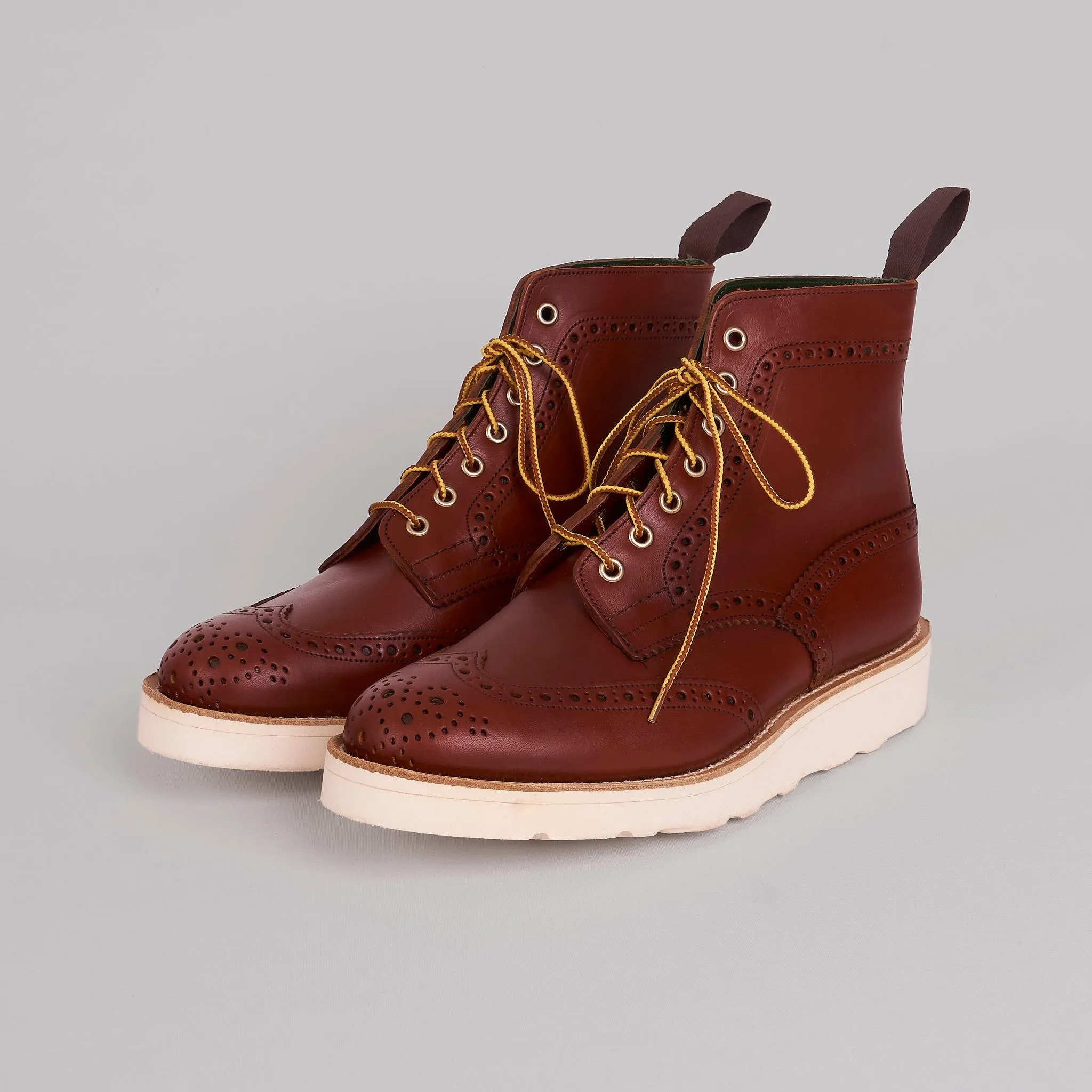Trickers Waxy Brogue Boot sold by DeeCee style