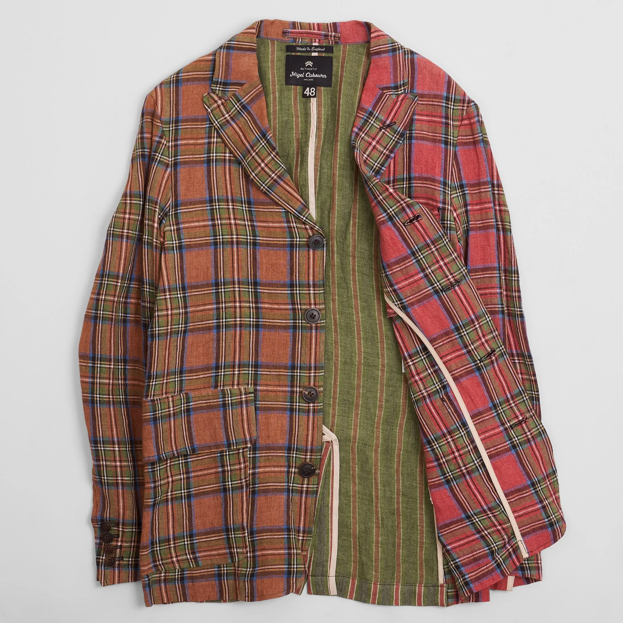 Nigel Cabourn Light Colorful Check Jacket sold by DeeCee style product image thumbnail 2
