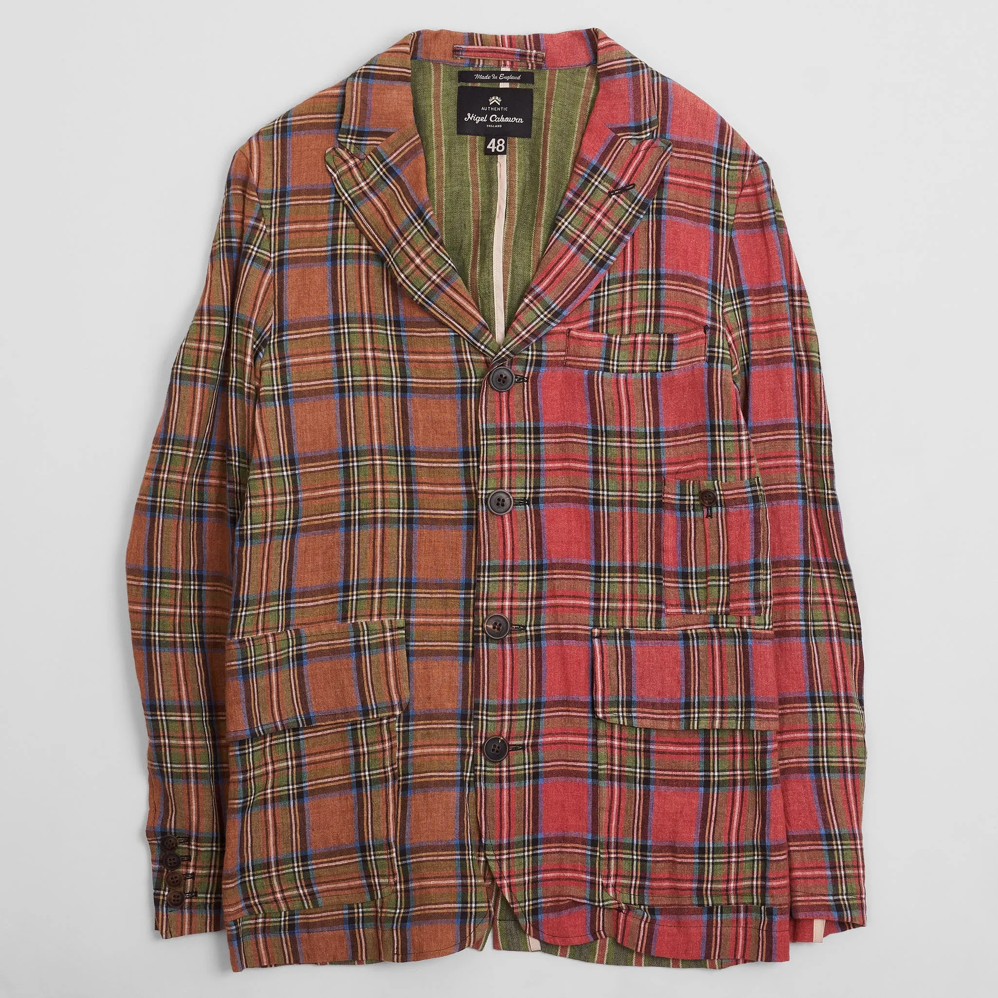 Nigel Cabourn Light Colorful Check Jacket sold by DeeCee style