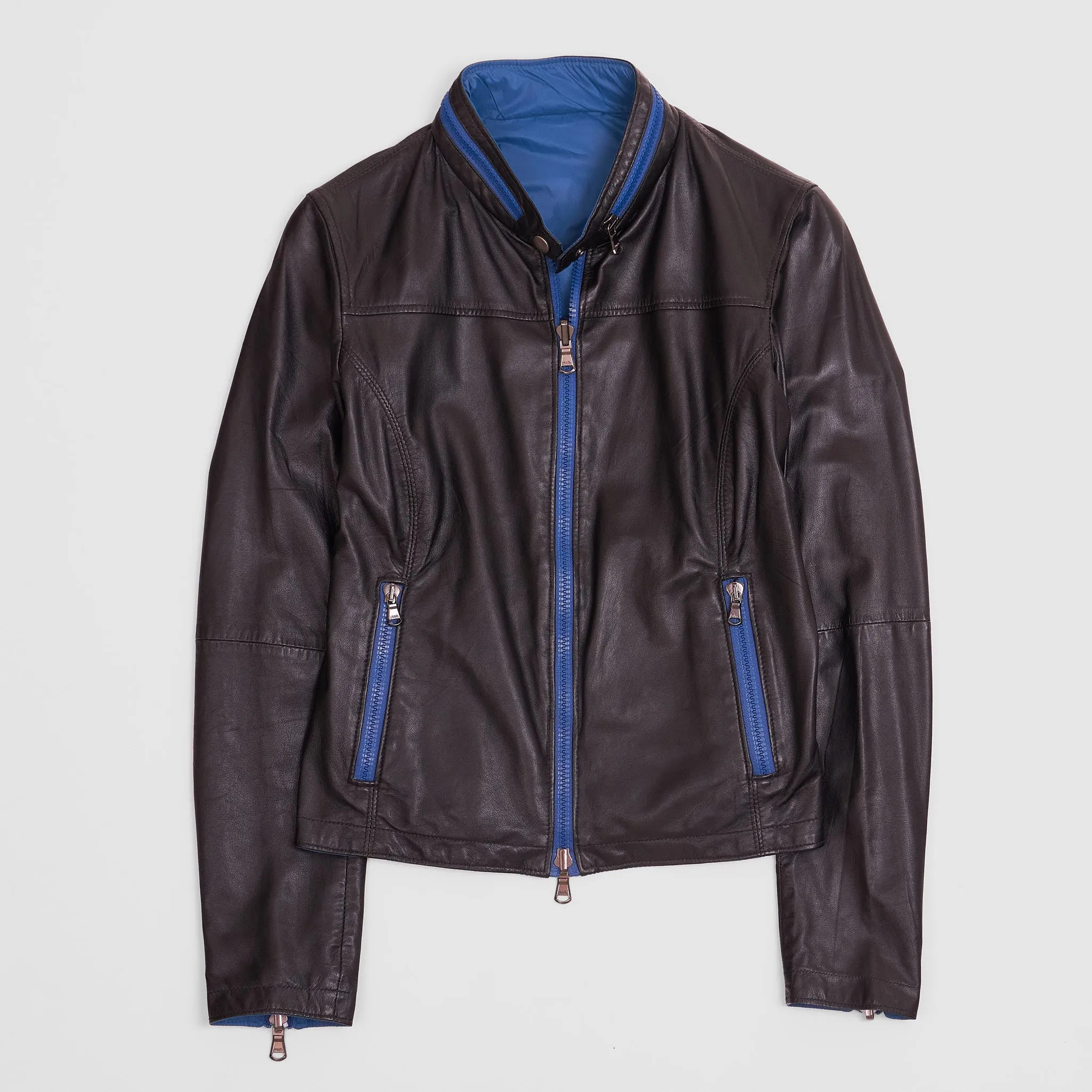 Gimo's Ladies Reversible Lightweight Leather Jacket sold by DeeCee style product image thumbnail 5