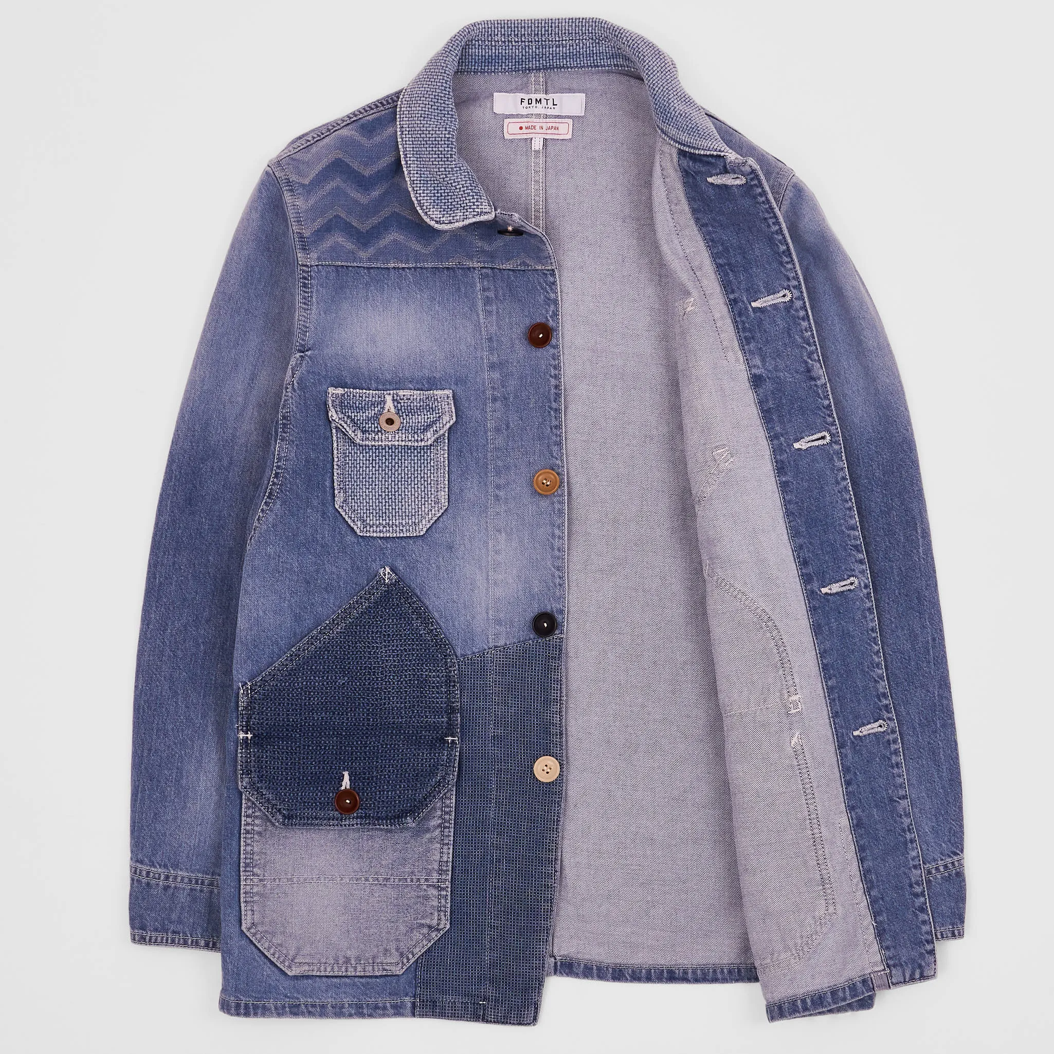 FDMTL Sashiko Patchwork Workjacket sold by DeeCee style product image thumbnail 2