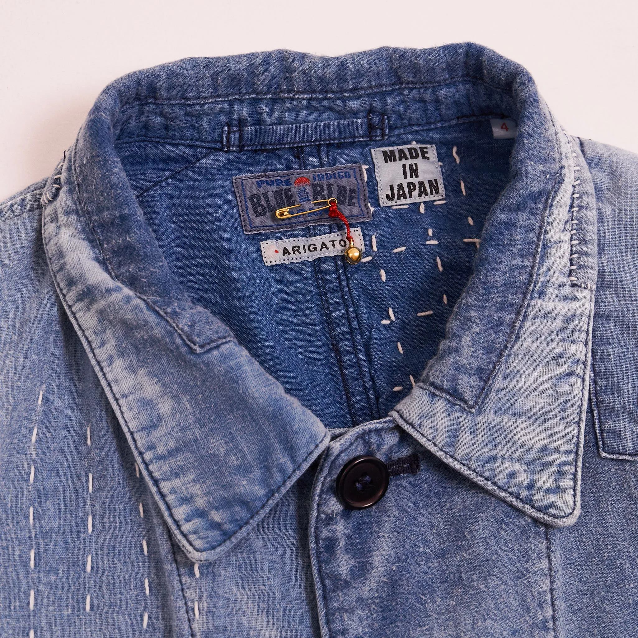 Blue Blue Japan Patchwork Coverall Jacket Yuki Fubuki sold by DeeCee style product image thumbnail 4