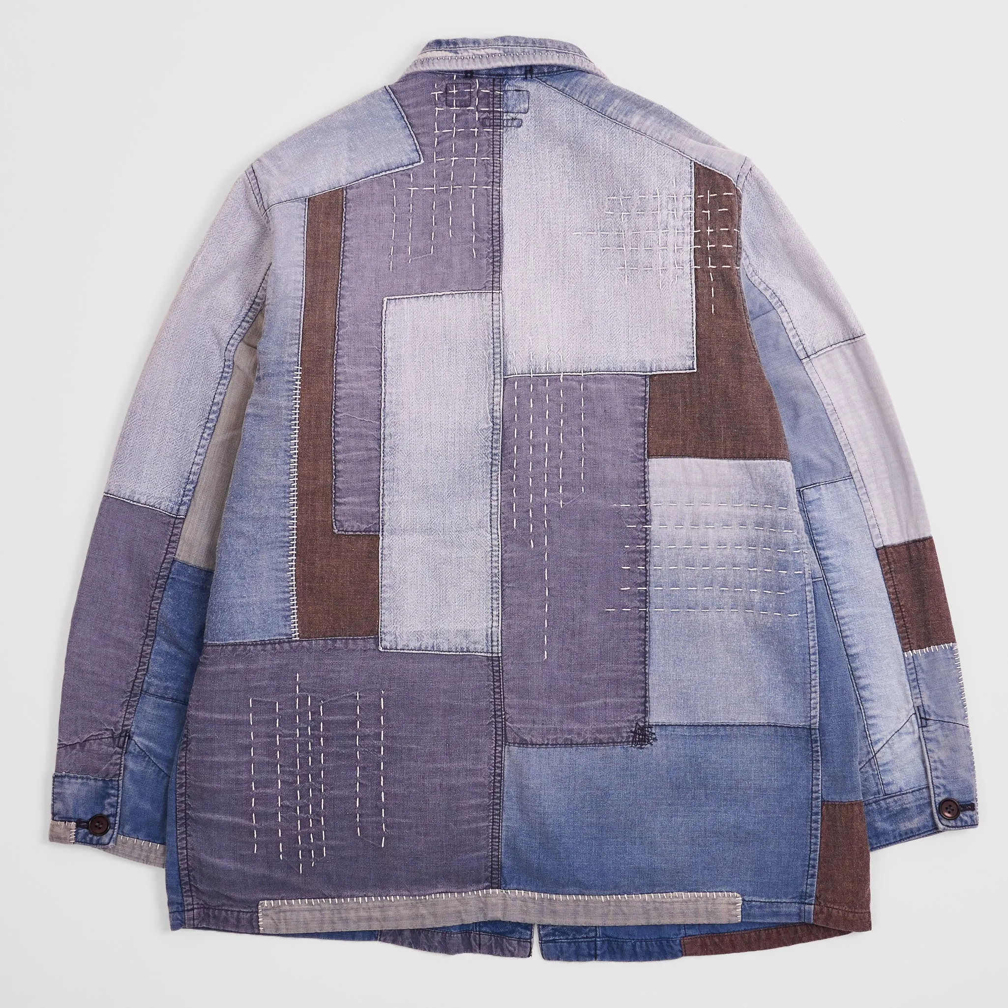 Blue Blue Japan Patchwork Coverall Jacket Yuki Fubuki sold by DeeCee style product image thumbnail 3