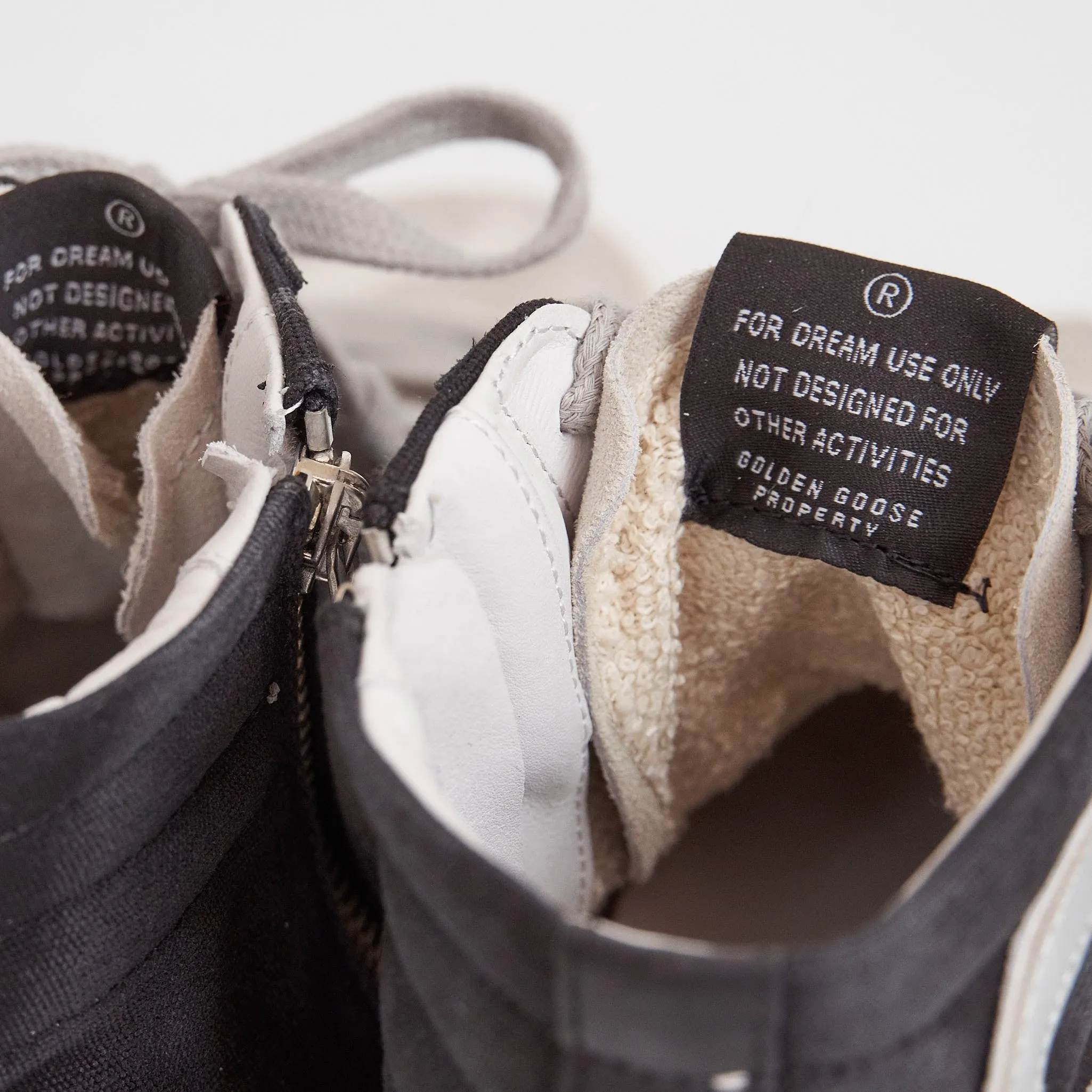 Golden Goose High Black Canvas Silver Slide Sneakers sold by DeeCee style product image thumbnail 5