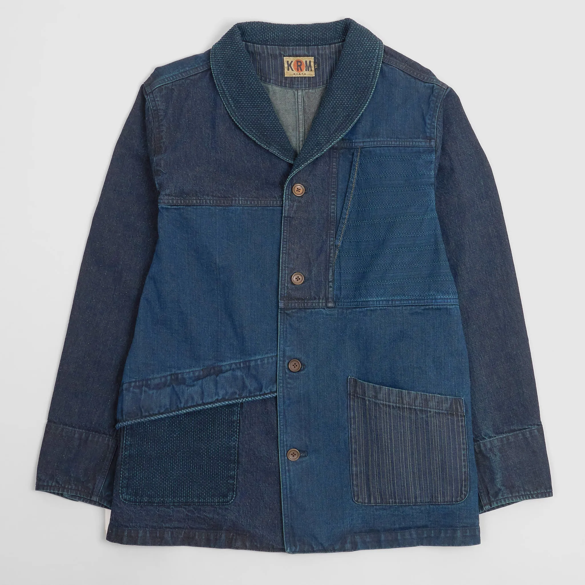 KRM Patchwork Sashiko Workjacket sold by DeeCee style