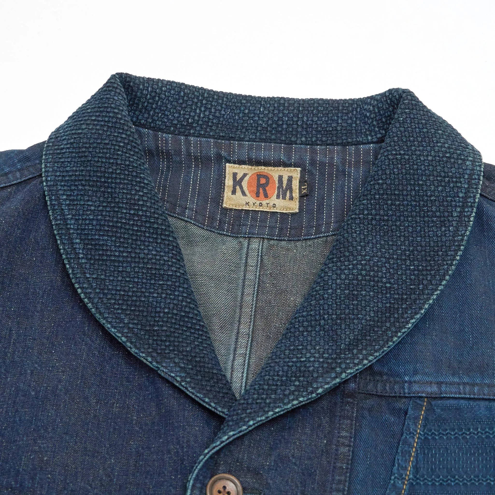 KRM Patchwork Sashiko Workjacket sold by DeeCee style product image thumbnail 3