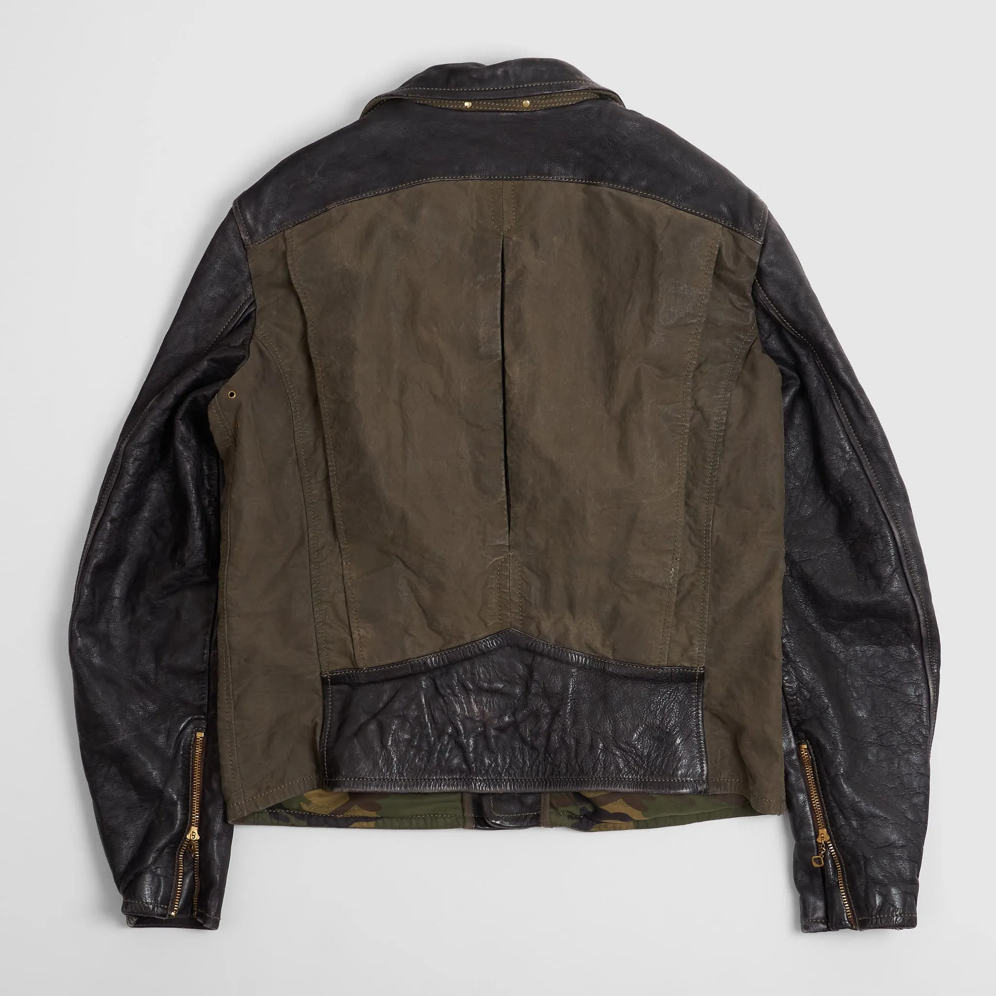 Thedi Leathers Vintage Style D-Pocket Motorcycle Jacket sold by DeeCee style product image thumbnail 3