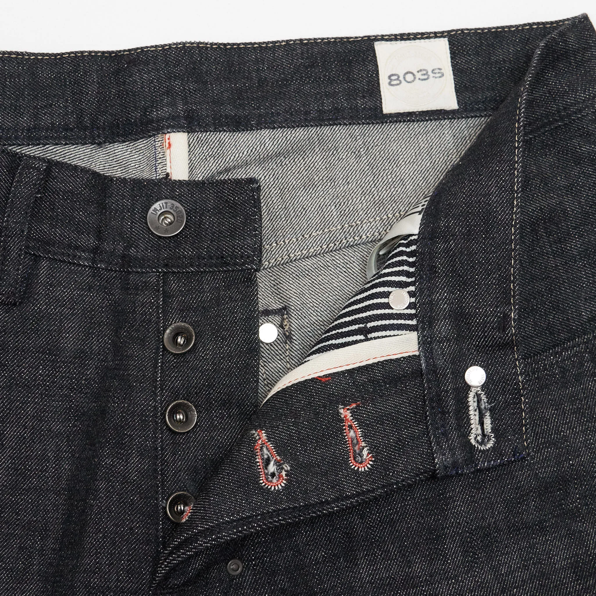 IMjiT x DeeCee style Regular Tapered Selvage Black Denim Jeans sold by DeeCee style product image thumbnail 5