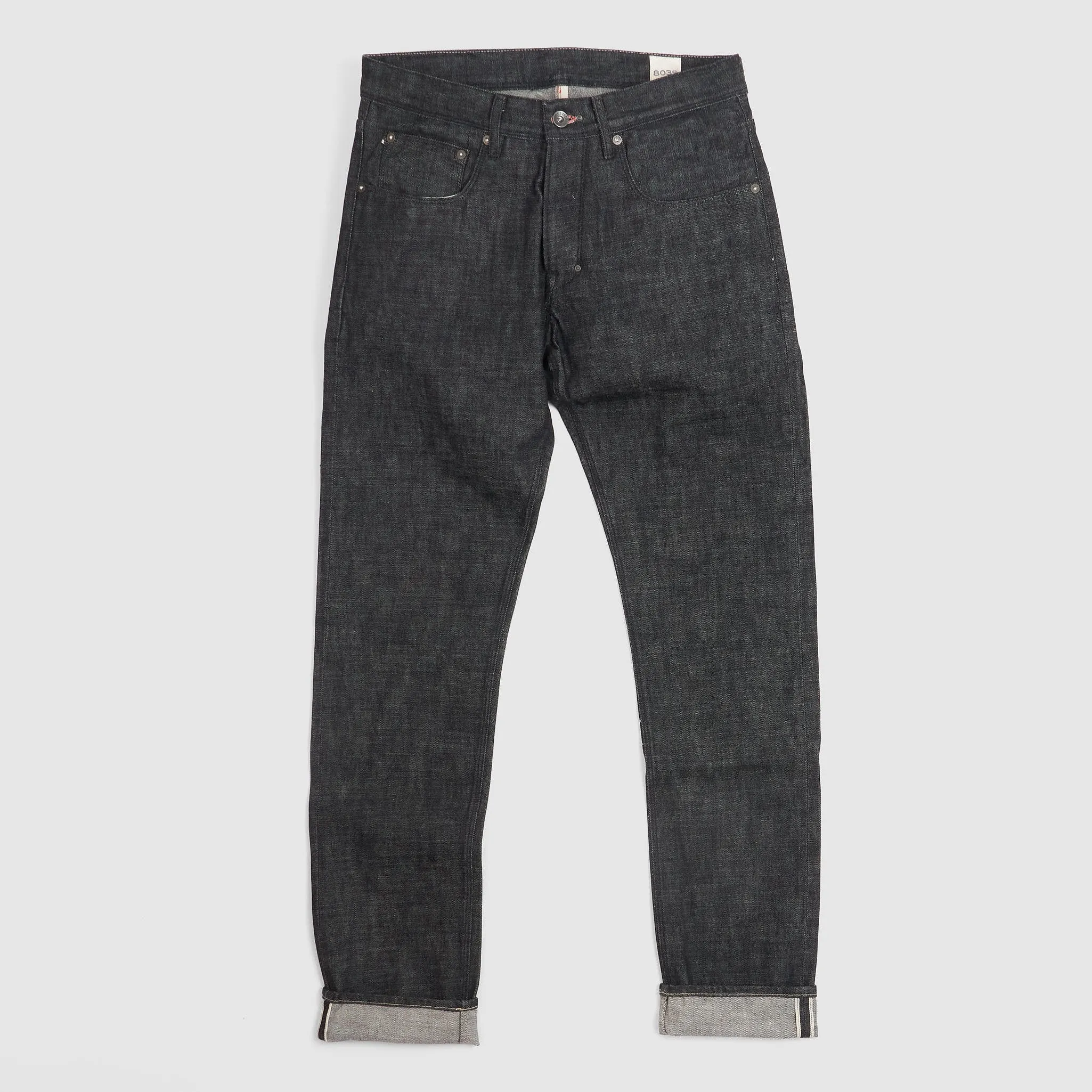 IMjiT x DeeCee style Regular Tapered Selvage Black Denim Jeans sold by DeeCee style