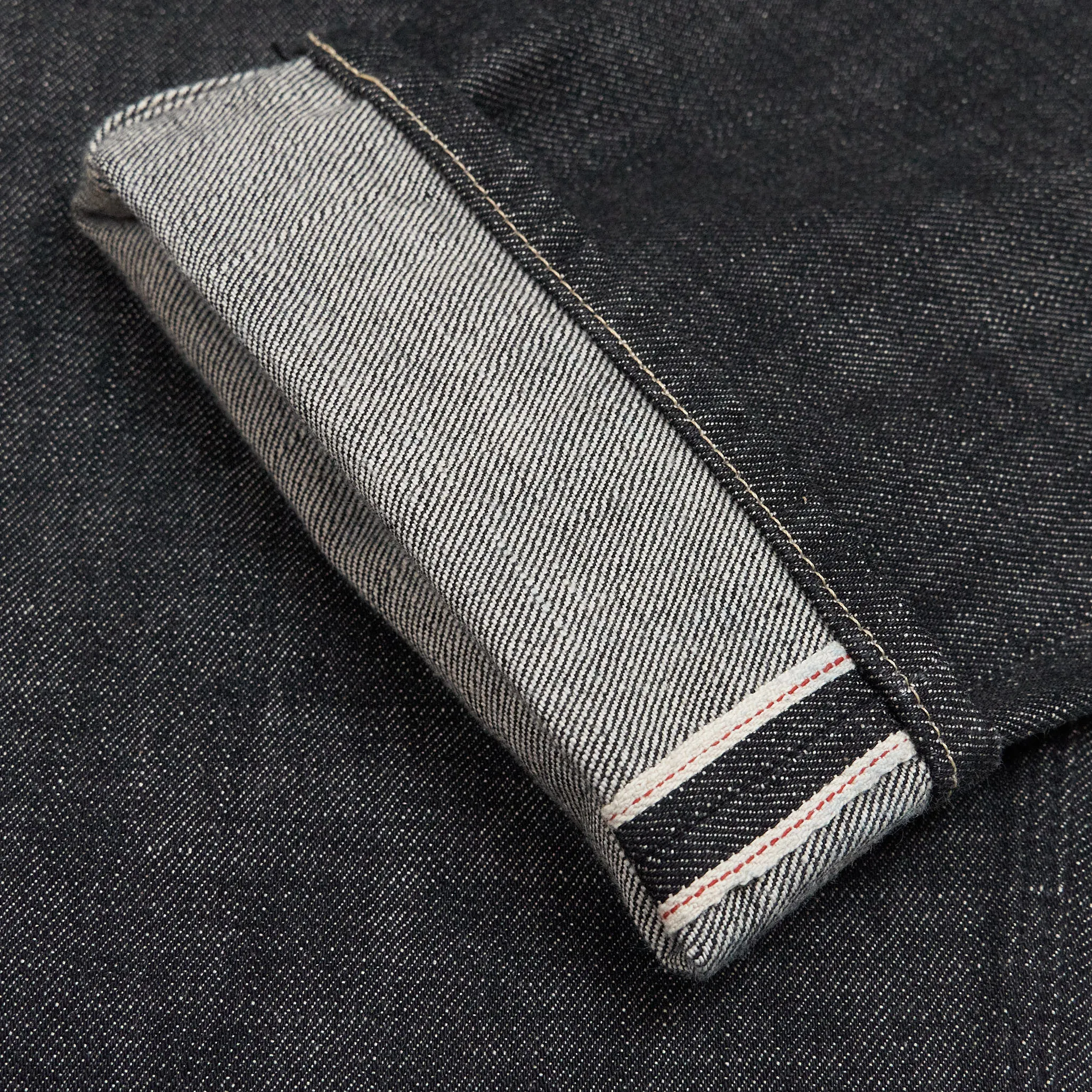 IMjiT x DeeCee style Regular Tapered Selvage Black Denim Jeans sold by DeeCee style product image thumbnail 2