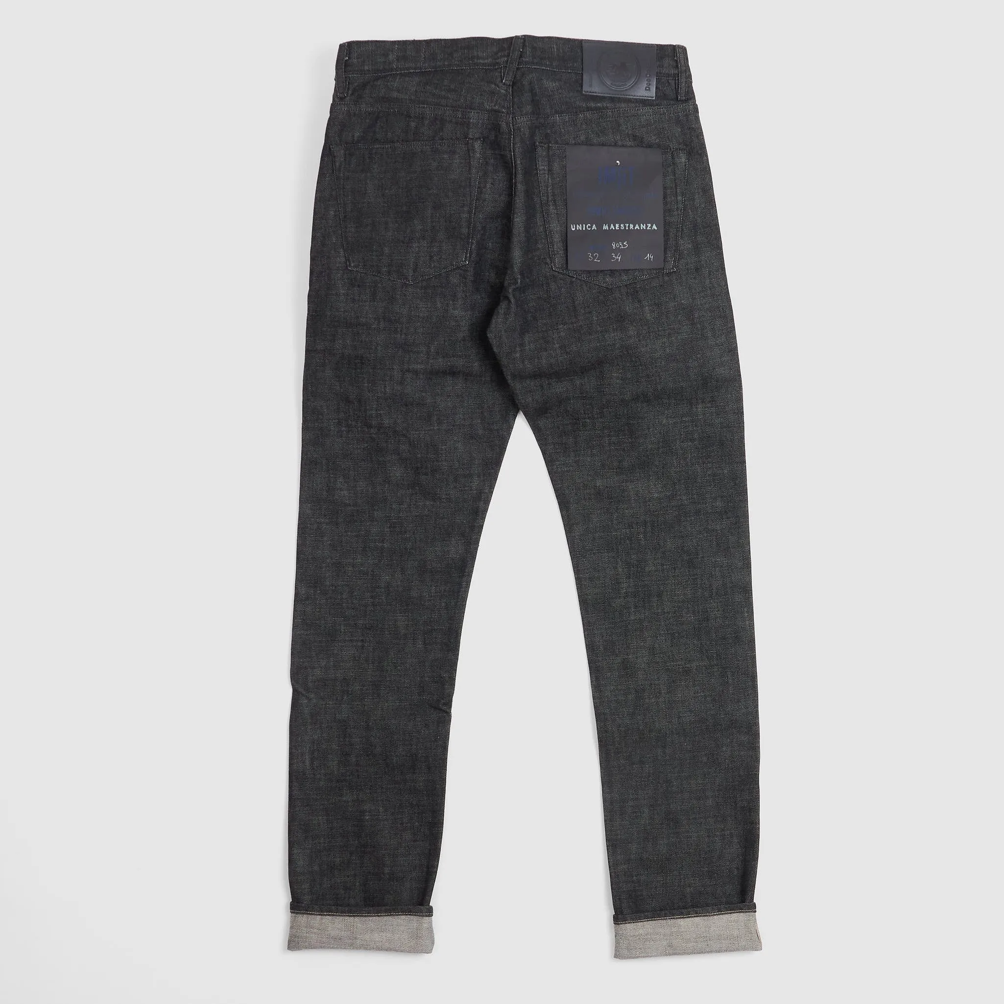 IMjiT x DeeCee style Regular Tapered Selvage Black Denim Jeans sold by DeeCee style product image thumbnail 3