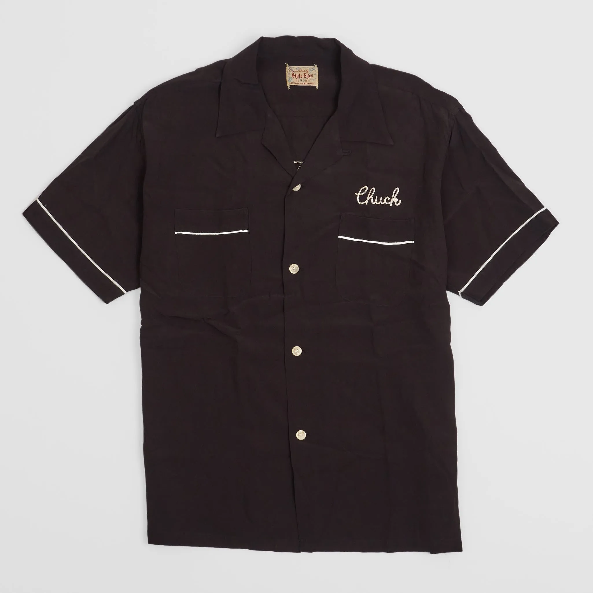 Sugar Cane CO. Embroidered Bowling Shirt sold by DeeCee style product image thumbnail 2