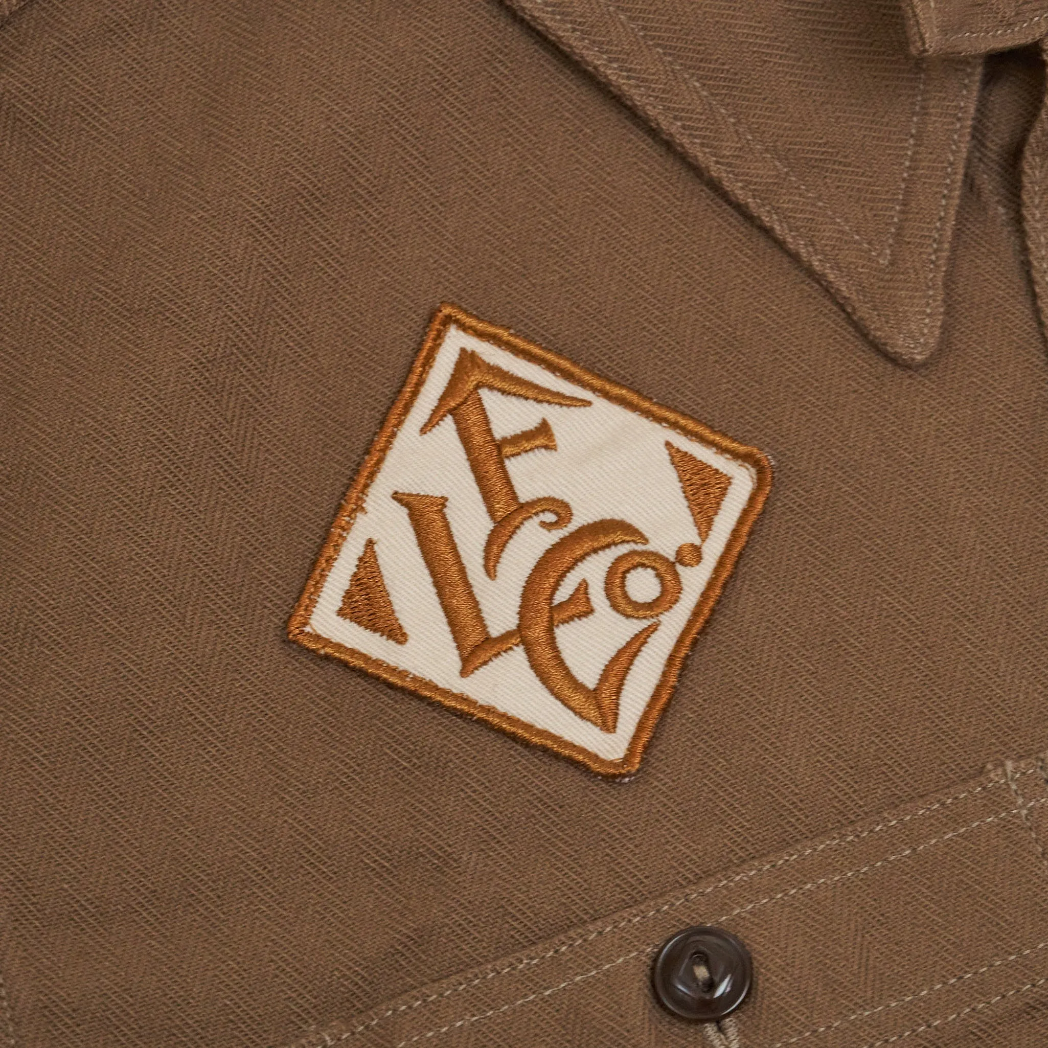 Pherrows Herringbone Garage Work Overshirt sold by DeeCee style product image thumbnail 4